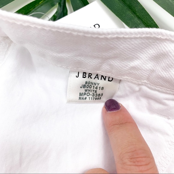 J Brand Bonny Mid Rise Mini Skirt White Jean Skirt - Picture 4 of 8